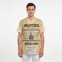WANTED for Freedom Scrub Top Harriet Moses Tubman - Wonder Print Shop