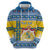 Sweden Christmas Hoodie Coat Of Arms - Scandinavian Pattern - Wonder Print Shop