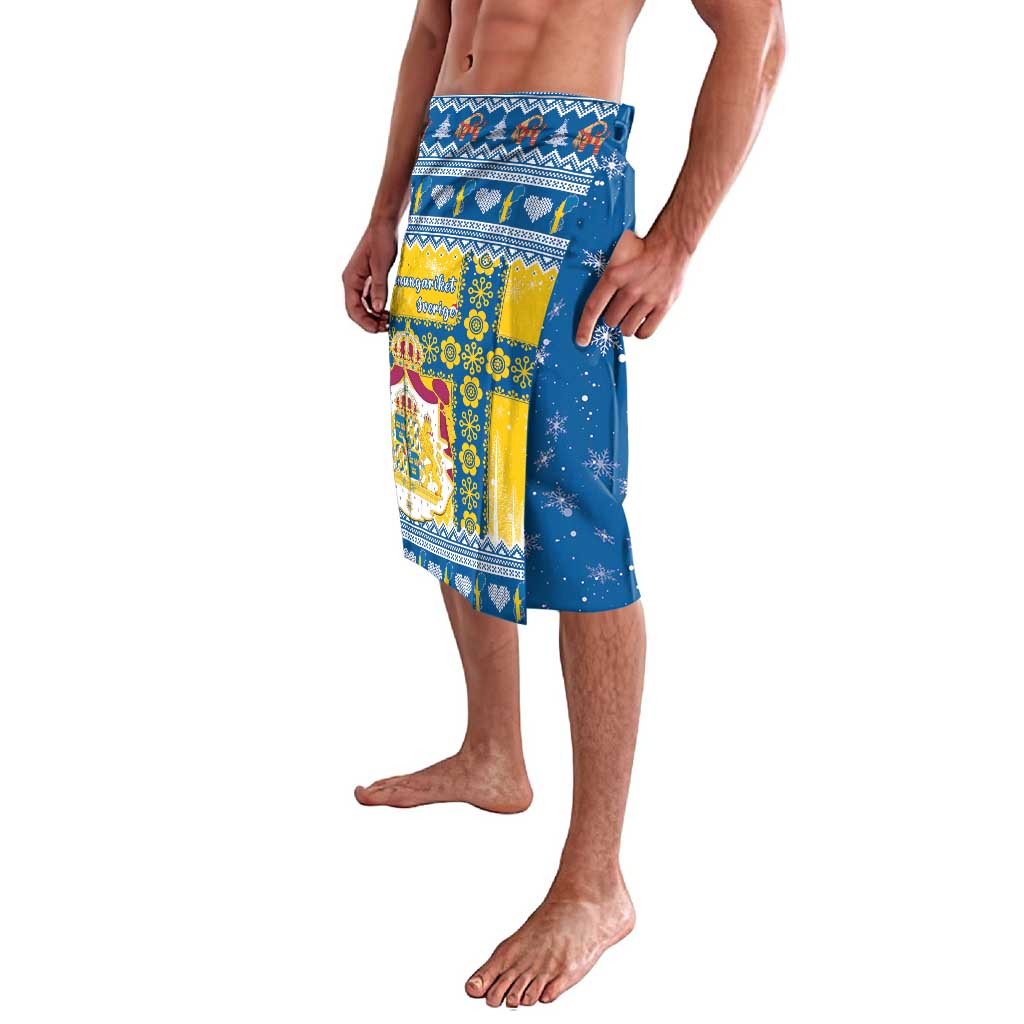 Sweden Christmas Lavalava Coat Of Arms - Scandinavian Pattern - Wonder Print Shop