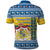 Sweden Christmas Polo Shirt Coat Of Arms - Scandinavian Pattern - Wonder Print Shop