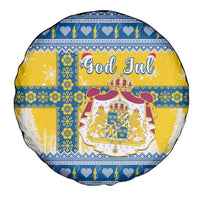 Sweden Christmas Spare Tire Cover Coat Of Arms - Scandinavian Pattern - Wonder Print Shop