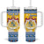 Sweden Christmas Tumbler With Handle Coat Of Arms - Scandinavian Pattern - Wonder Print Shop