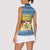 Sweden Christmas Women Sleeveless Polo Shirt Coat Of Arms - Scandinavian Pattern - Wonder Print Shop