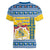 Sweden Christmas Women V-Neck T-Shirt Coat Of Arms - Scandinavian Pattern - Wonder Print Shop