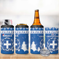 Greece Christmas 4 in 1 Can Cooler Tumbler Coat Of Arms Kala Cristouyenna - Wonder Print Shop