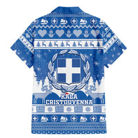 Greece Christmas Family Matching Mermaid Dress and Hawaiian Shirt Coat Of Arms Kala Cristouyenna - Wonder Print Shop