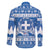 Greece Christmas Family Matching Off The Shoulder Long Sleeve Dress and Hawaiian Shirt Coat Of Arms Kala Cristouyenna - Wonder Print Shop