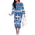 Greece Christmas Family Matching Off The Shoulder Long Sleeve Dress and Hawaiian Shirt Coat Of Arms Kala Cristouyenna - Wonder Print Shop