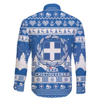 Greece Christmas Family Matching Short Sleeve Bodycon Dress and Hawaiian Shirt Coat Of Arms Kala Cristouyenna - Wonder Print Shop