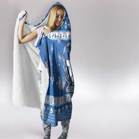 Greece Christmas Hooded Blanket Coat Of Arms Kala Cristouyenna