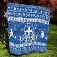 Greece Christmas Quilt Coat Of Arms Kala Cristouyenna - Wonder Print Shop