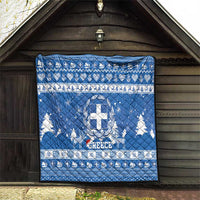 Greece Christmas Quilt Coat Of Arms Kala Cristouyenna - Wonder Print Shop