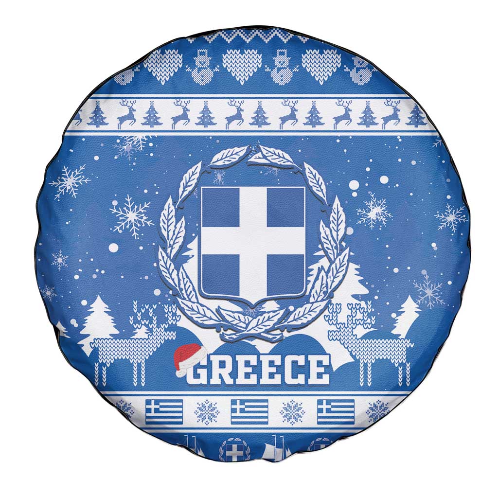 Greece Christmas Spare Tire Cover Coat Of Arms Kala Cristouyenna - Wonder Print Shop