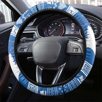Greece Christmas Steering Wheel Cover Coat Of Arms Kala Cristouyenna - Wonder Print Shop