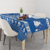 Greece Christmas Tablecloth Coat Of Arms Kala Cristouyenna - Wonder Print Shop