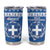 Greece Christmas Tumbler Cup Coat Of Arms Kala Cristouyenna - Wonder Print Shop