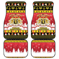 Belgium Christmas Car Mats Coat Of Arms Vrolijk Kerstfeest - Wonder Print Shop