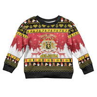 Belgium Christmas Kid Ugly Christmas Sweater Coat Of Arms Vrolijk Kerstfeest - Wonder Print Shop
