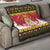 Belgium Christmas Quilt Coat Of Arms Vrolijk Kerstfeest - Wonder Print Shop