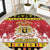 Belgium Christmas Round Carpet Coat Of Arms Vrolijk Kerstfeest