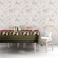 Belgium Christmas Tablecloth Coat Of Arms Vrolijk Kerstfeest - Wonder Print Shop