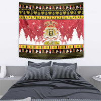 Belgium Christmas Tapestry Coat Of Arms Vrolijk Kerstfeest - Wonder Print Shop