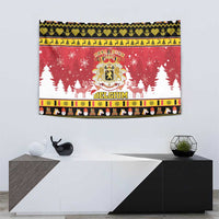 Belgium Christmas Tapestry Coat Of Arms Vrolijk Kerstfeest - Wonder Print Shop