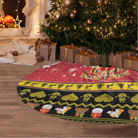Belgium Christmas Tree Skirt Coat Of Arms Vrolijk Kerstfeest - Wonder Print Shop