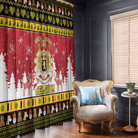 Belgium Christmas Window Curtain Coat Of Arms Vrolijk Kerstfeest - Wonder Print Shop