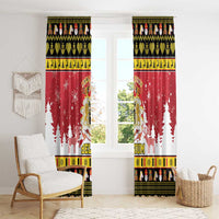 Belgium Christmas Window Curtain Coat Of Arms Vrolijk Kerstfeest - Wonder Print Shop