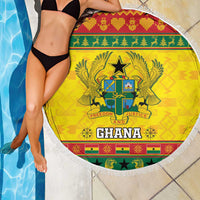 Ghana Christmas Beach Blanket Coat Of Arms Afishapa - Wonder Print Shop