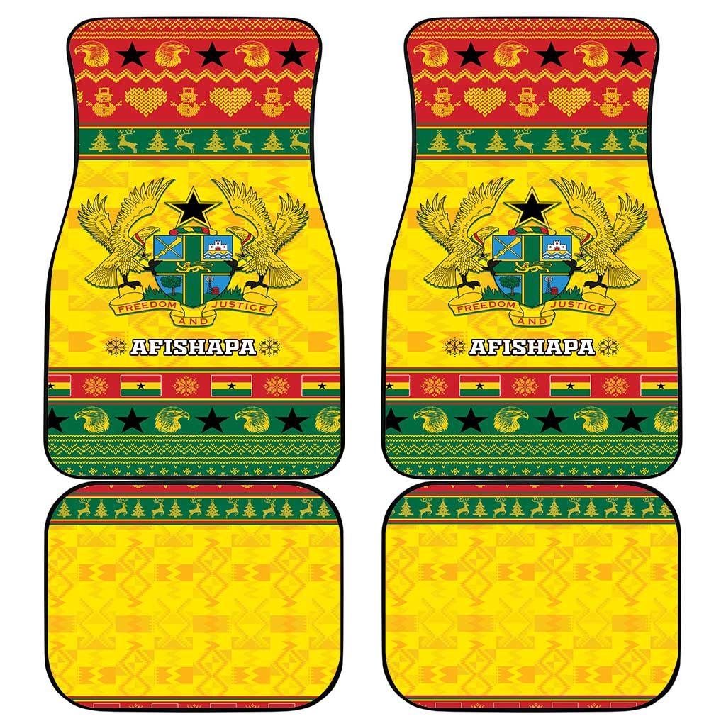 Ghana Christmas Car Mats Coat Of Arms Afishapa - Wonder Print Shop