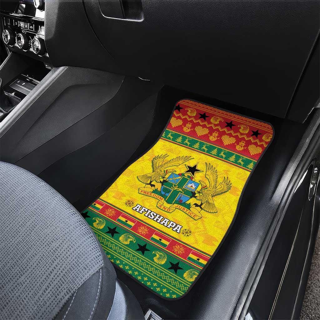 Ghana Christmas Car Mats Coat Of Arms Afishapa - Wonder Print Shop