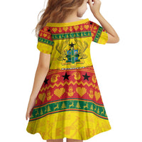 Ghana Christmas Family Matching Off Shoulder Short Dress and Hawaiian Shirt Coat Of Arms Afishapa - Wonder Print Shop