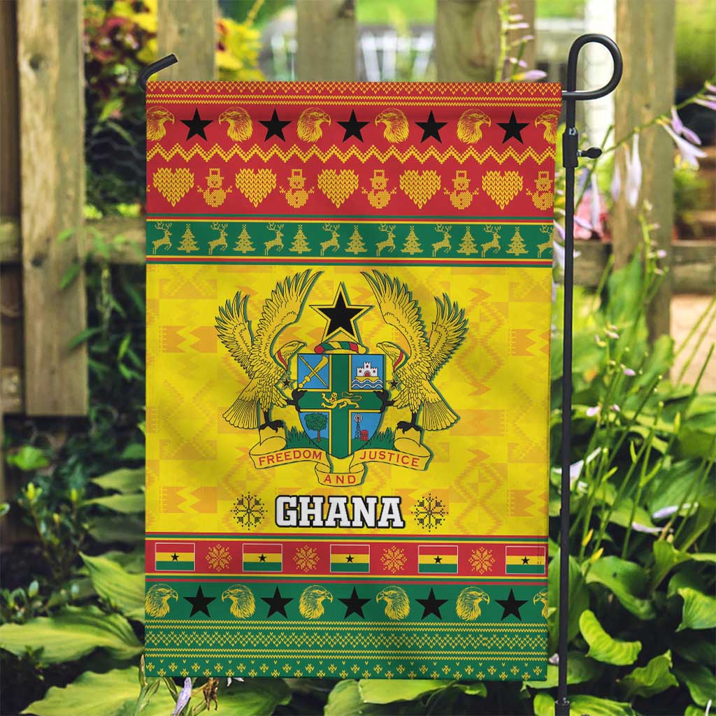 Ghana Christmas Garden Flag Coat Of Arms Afishapa - Wonder Print Shop