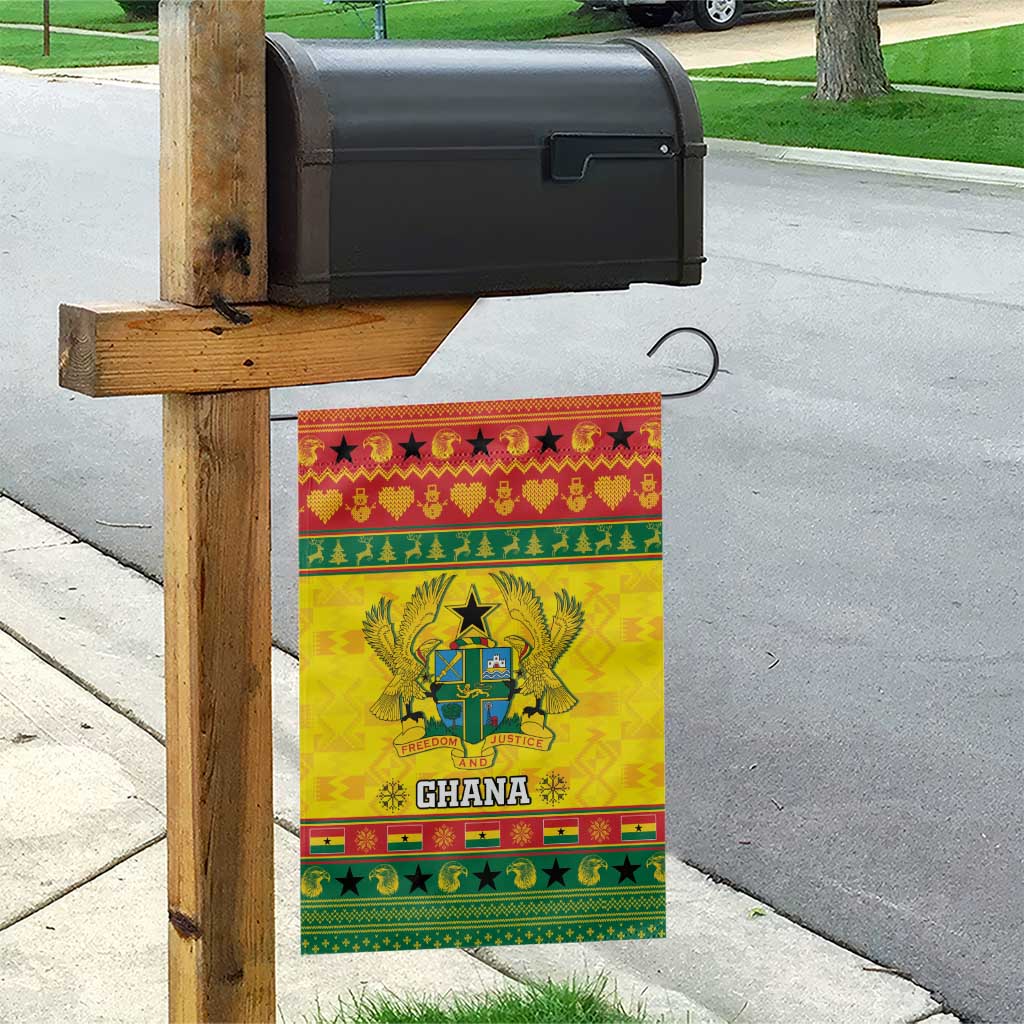 Ghana Christmas Garden Flag Coat Of Arms Afishapa - Wonder Print Shop