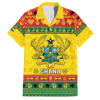 Ghana Christmas Hawaiian Shirt Coat Of Arms Afishapa - Wonder Print Shop