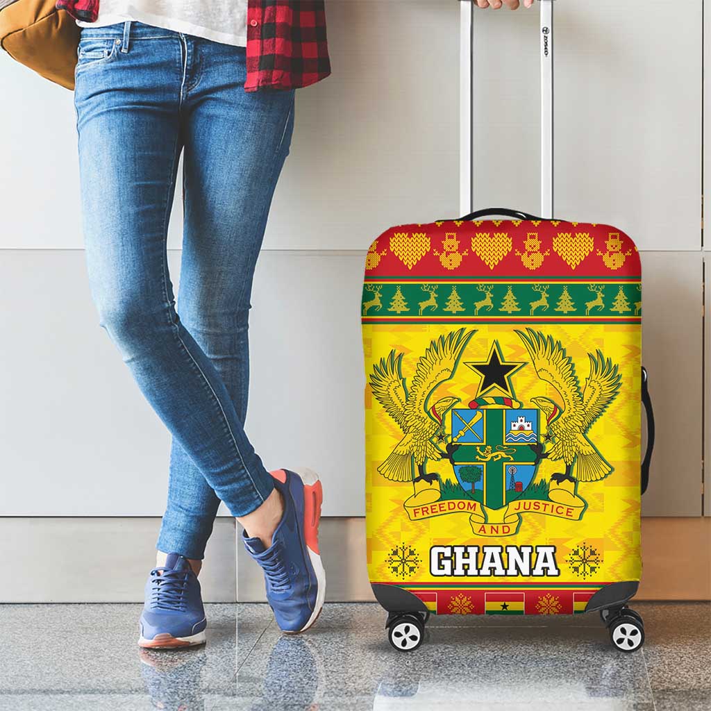 Ghana Christmas Luggage Cover Coat Of Arms Afishapa - Wonder Print Shop