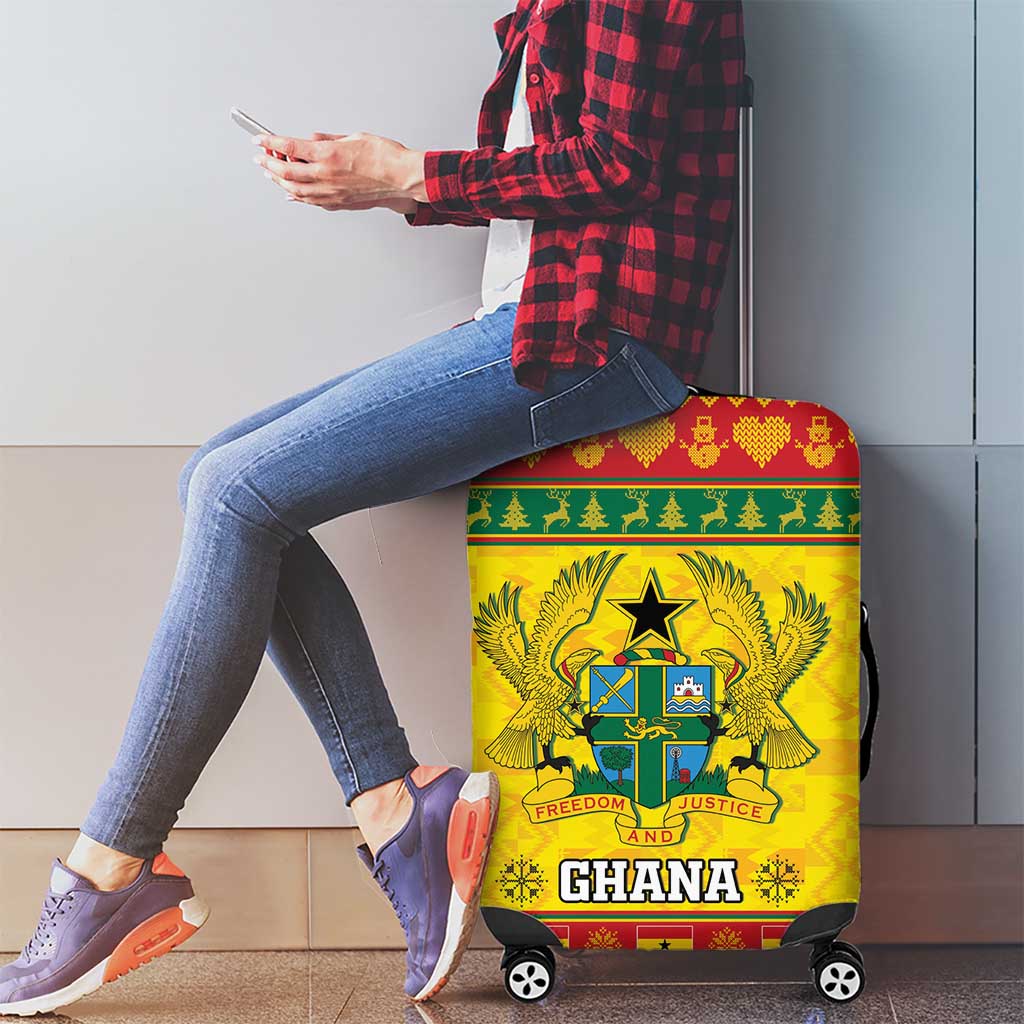 Ghana Christmas Luggage Cover Coat Of Arms Afishapa - Wonder Print Shop