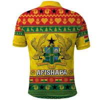 Ghana Christmas Polo Shirt Coat Of Arms Afishapa - Wonder Print Shop