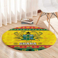 Ghana Christmas Round Carpet Coat Of Arms Afishapa