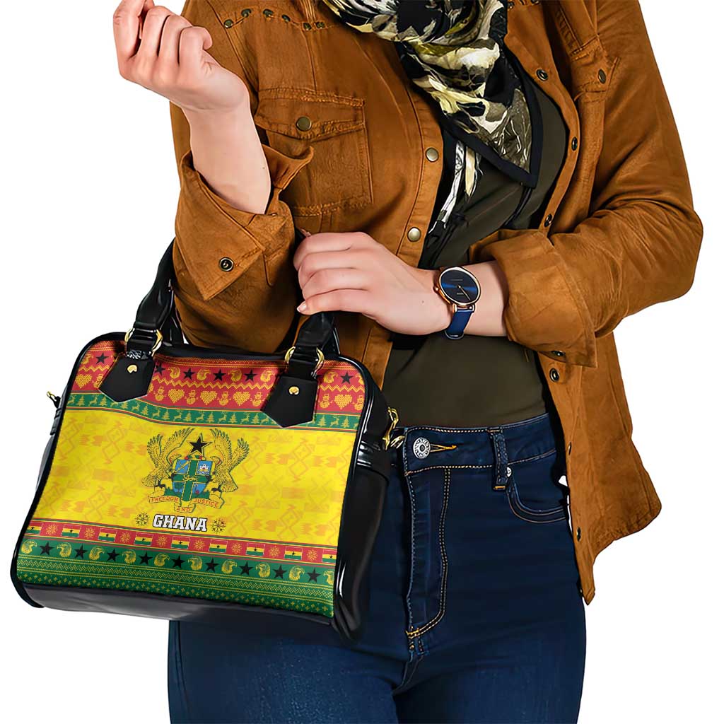 Ghana Christmas Shoulder Handbag Coat Of Arms Afishapa