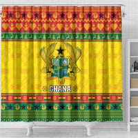 Ghana Christmas Shower Curtain Coat Of Arms Afishapa