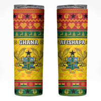 Ghana Christmas Skinny Tumbler Coat Of Arms Afishapa - Wonder Print Shop