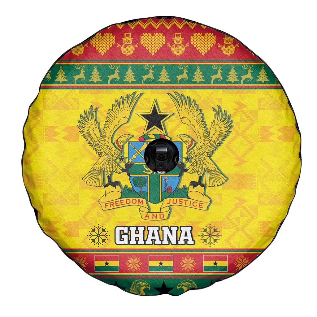 Ghana Christmas Spare Tire Cover Coat Of Arms Afishapa - Wonder Print Shop