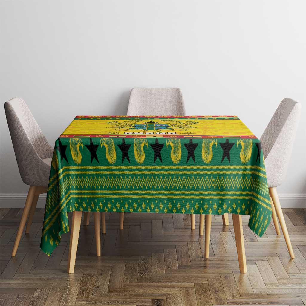 Ghana Christmas Tablecloth Coat Of Arms Afishapa - Wonder Print Shop