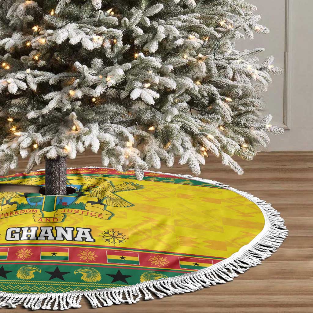 Ghana Christmas Tree Skirt Coat Of Arms Afishapa - Wonder Print Shop