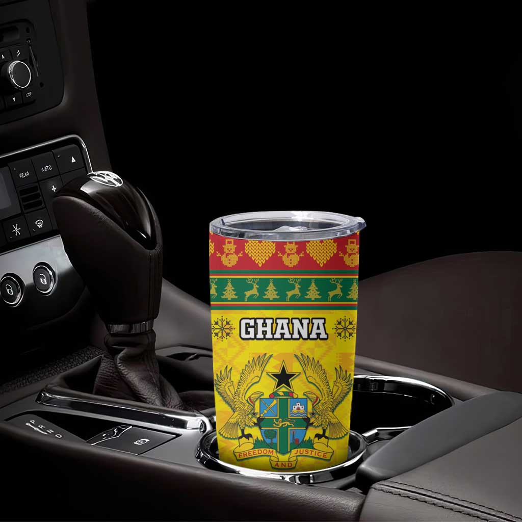 Ghana Christmas Tumbler Cup Coat Of Arms Afishapa - Wonder Print Shop