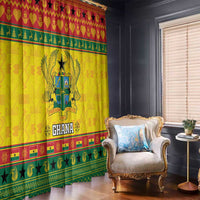 Ghana Christmas Window Curtain Coat Of Arms Afishapa - Wonder Print Shop