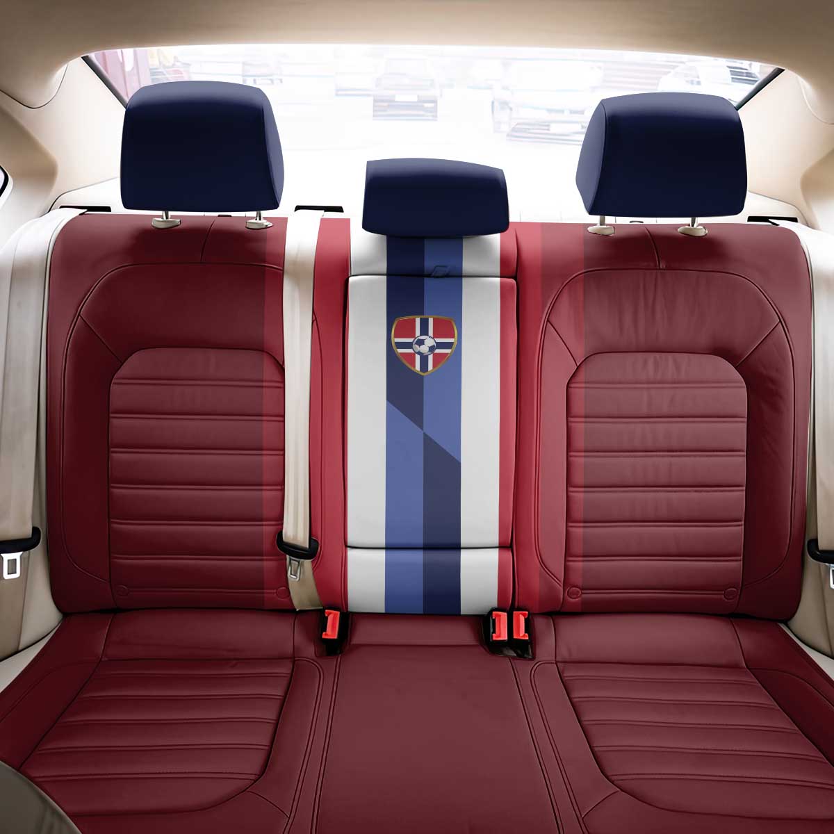 Norway Football 2026 Back Car Seat Cover Road To Champions - Wonder Print Shop